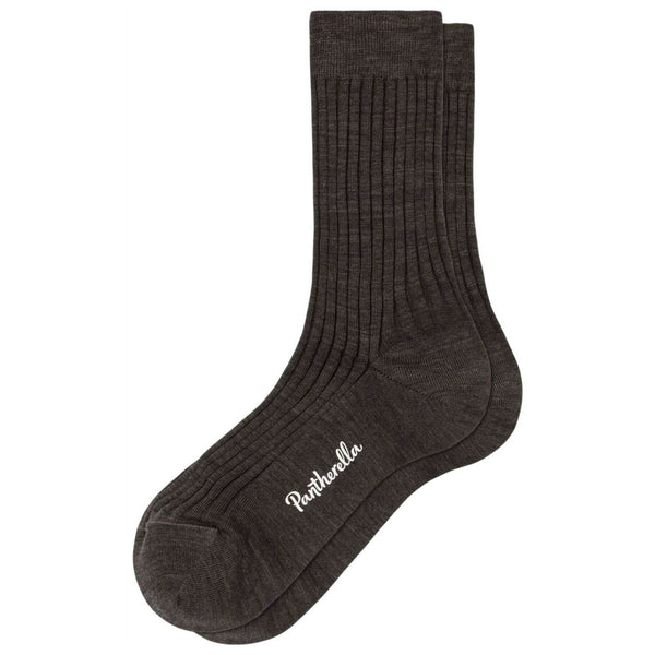 Pantherella Brown Rose Merino Wool Socks