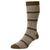 Pantherella Brown Samarkand Rib Stripe Linen Blend Socks