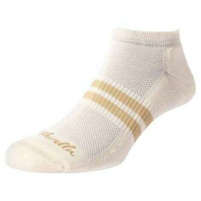 Pantherella Cream Sprint Sports Luxe Cushioned Trainer Socks