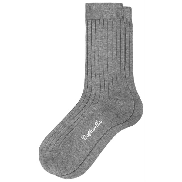 Pantherella Grey Jasmine Cotton Lisle Socks