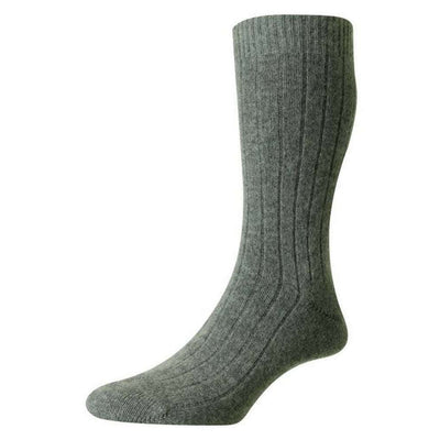 Pantherella Grey Waddington Cashmere Socks