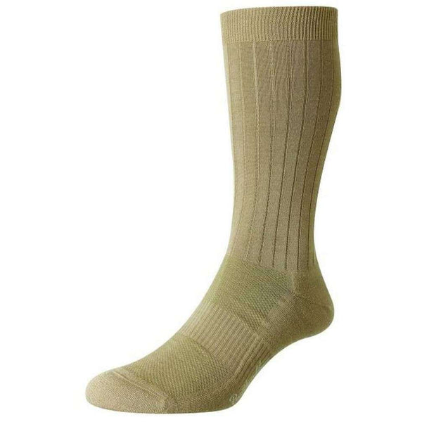 Pantherella Khaki Smithfield Hybrid City Merino Wool Socks