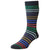 Pantherella Navy Kilburn All Over Stripe Cotton Lisle Socks