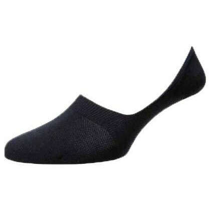 Pantherella Navy Rio No Show Egyptian Cotton Invisible Socks
