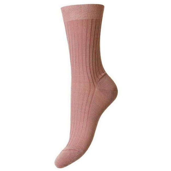 Pantherella Pink Rose Merino Wool Socks