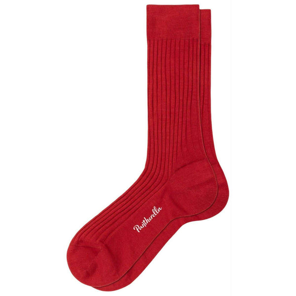 Pantherella Red Laburnum Merino Wool Socks