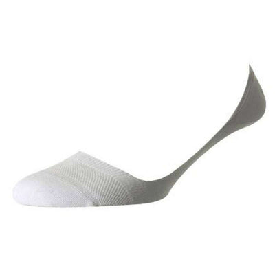 Pantherella White Monaco Low Cut Invisible Socks