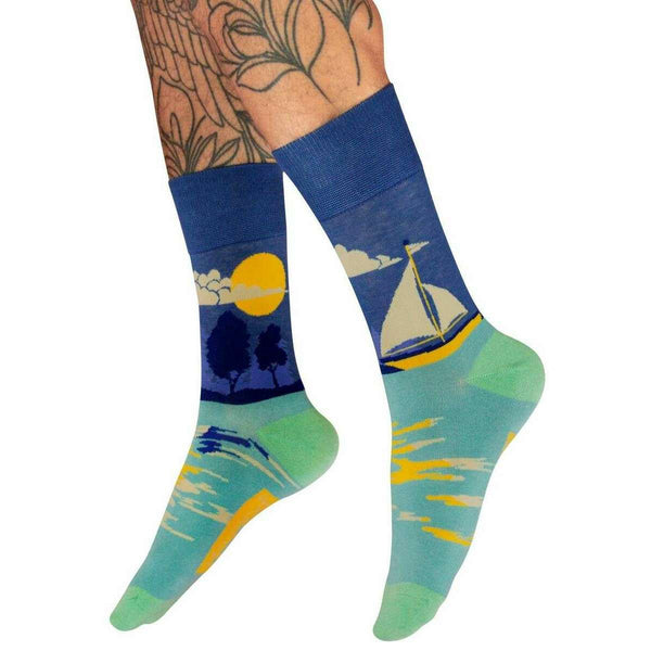 Powder Blue Smooth Sailing Socks