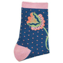 Powder Navy Scandinavian Stems Ankle Socks