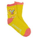 Powder Yellow Letter Y Ankle Socks