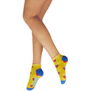 Powder Yellow Succulent Strawberries Trainer Socks