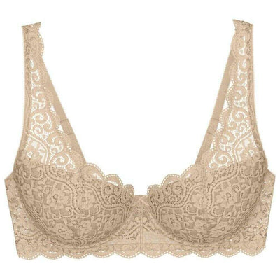 Triumph Beige Amourette Wired Padded Lace Bra