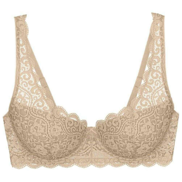 Triumph Beige Amourette Wired Padded Lace Bra