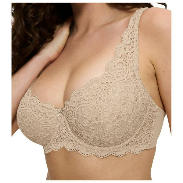 Triumph Beige Amourette Wired Padded Lace Bra