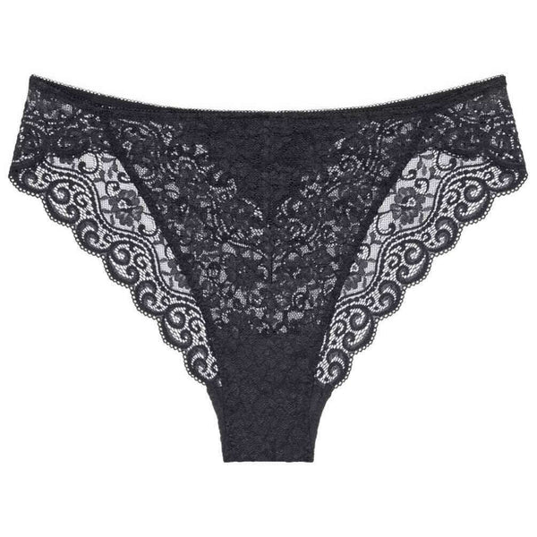 Triumph Black Amourette High Leg Tai Knickers
