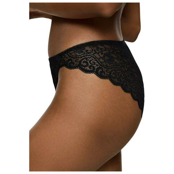 Triumph Black Amourette High Leg Tai Knickers