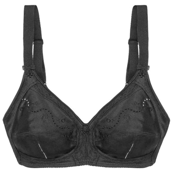 Triumph Black Doreen Cotton Non Wired Bra