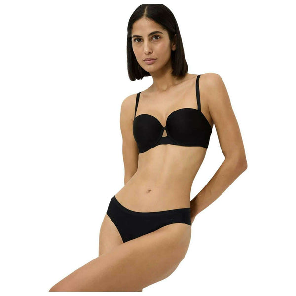 Triumph Black Pure Micro Detachable Strap Bra