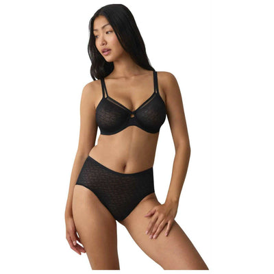 Triumph Black Signature Sheer Maxi Knickers