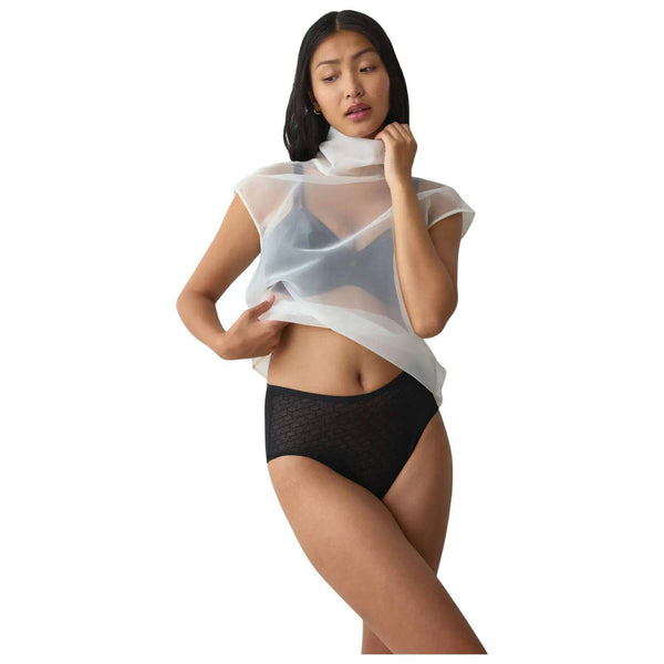 Triumph Black Signature Sheer Maxi Knickers