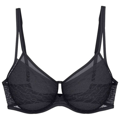 Triumph Black Signature Sheer Minimizer Bra