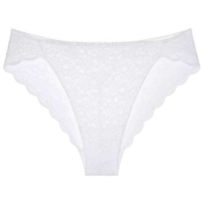Triumph White Amourette High Leg Tai Knickers