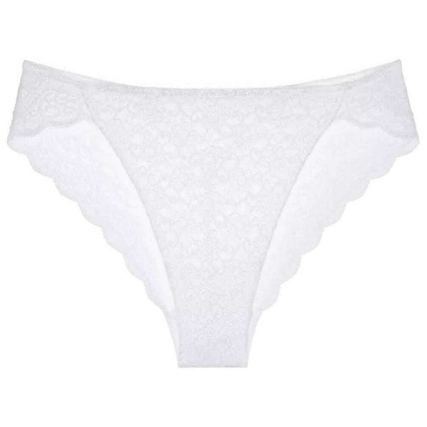 Triumph White Amourette High Leg Tai Knickers