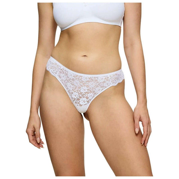 Triumph White Amourette Hipster String