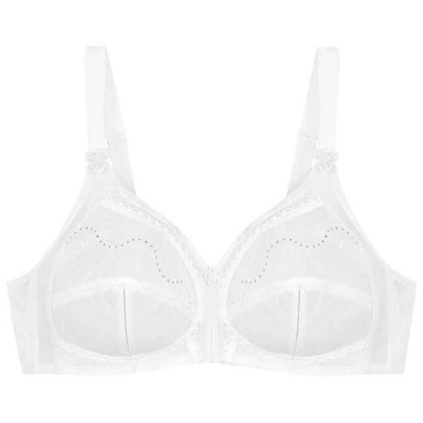 Triumph White Doreen Cotton Non Wired Bra
