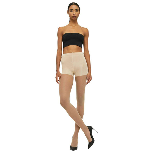 Wolford Beige Individual Ultra Sheer 10 Denier Control Top Tights