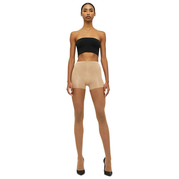 Wolford Beige Individual Ultra Sheer 10 Denier Control Top Tights