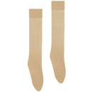 Wolford Beige Satin Touch Sheer Shimmer 20 Denier Knee High Tights