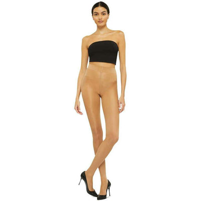 Wolford Beige Satin Touch Sheer Shimmer 20 Denier Tights