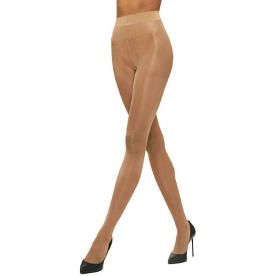 Wolford Beige Satin Touch Sheer Shimmer 20 Denier Tights