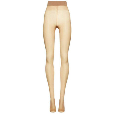 Wolford Beige Satin Touch Sheer Shimmer 20 Denier Tights