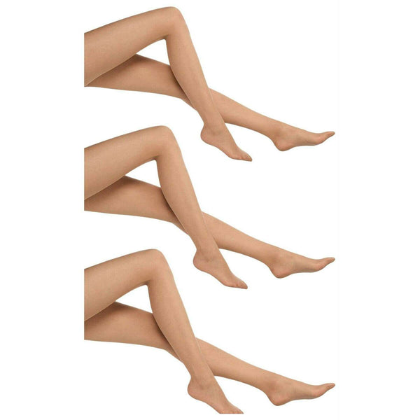 Wolford Beige Sheer 15 Denier Set of 3 Tights