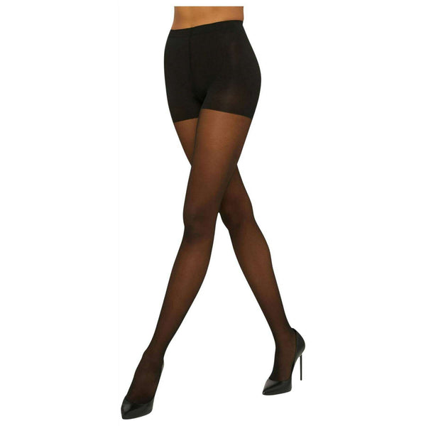 Wolford Black Individual Ultra Sheer 10 Denier Control Top Tights