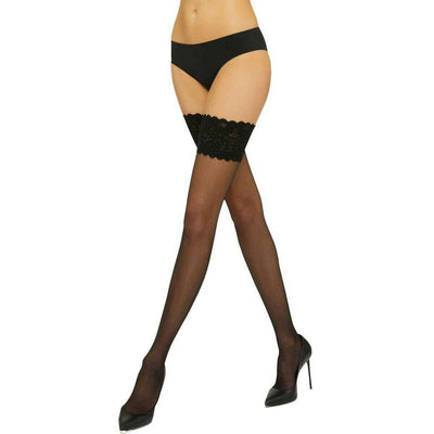 Wolford Black Satin Touch 20 Denier Stay Ups