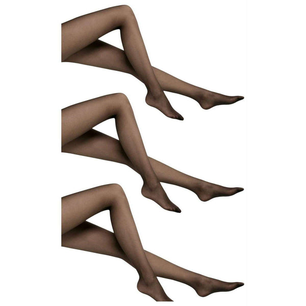 Wolford Black Sheer 15 Denier Set of 3 Tights