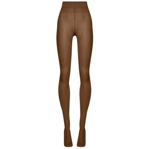 Wolford Brown Satin Touch Sheer Shimmer 20 Denier Tights
