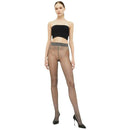 Wolford Grey Satin Touch Sheer Shimmer 20 Denier Tights