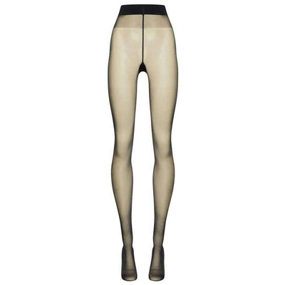 Wolford Navy Satin Touch Sheer Shimmer 20 Denier Tights
