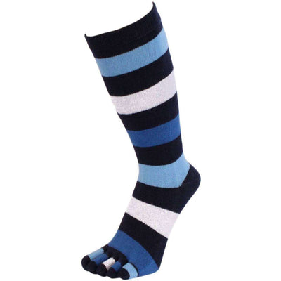 TOETOE Blue Stripy Denim Toe Socks 
