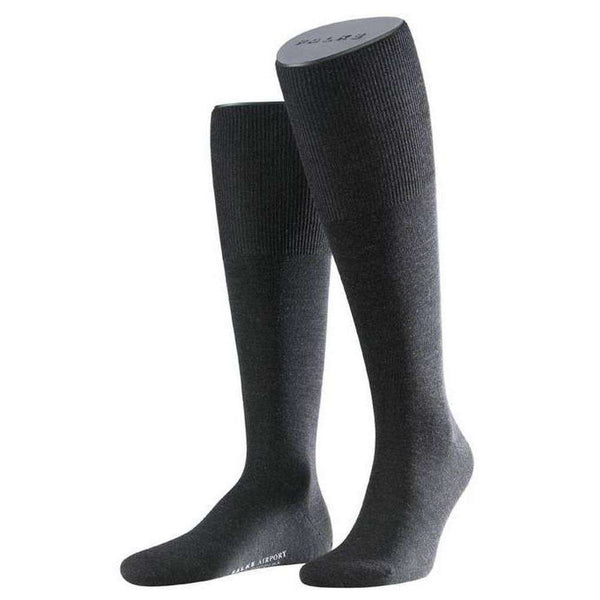 Falke Grey Airport Knee High Socks 