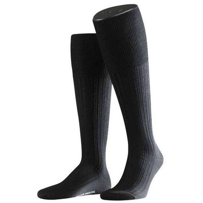 Falke Black Bristol Knee High Socks 
