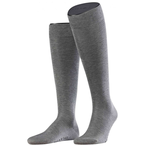 Falke Grey Tiago Knee High Socks | The Socks Emporium