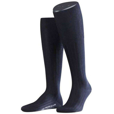 Falke Navy Milano Knee High Socks 