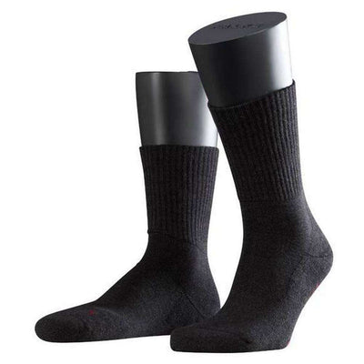Falke Grey Melange Walkie Light Midcalf Socks 