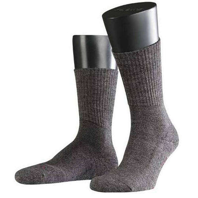 Falke Brown Smog Walkie Light Midcalf Socks 