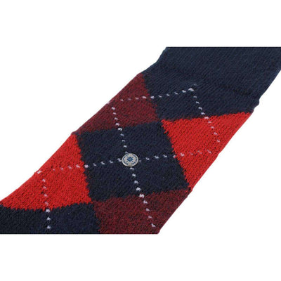 Burlington Navy Preston Argyle Socks 